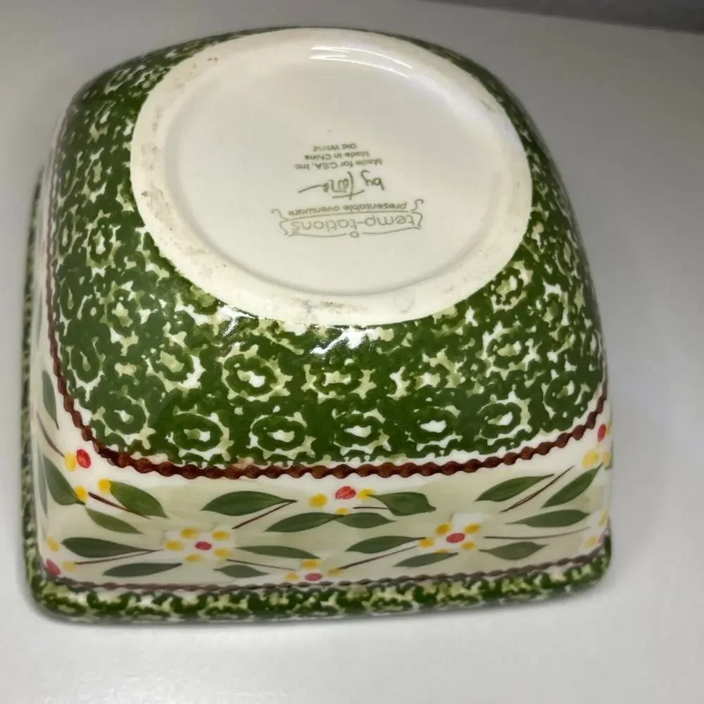 Temp-tations Ovenware by Tara, 2 Old World Green 6